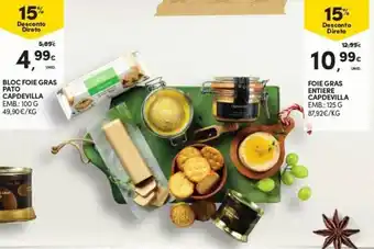 Continente Bloc Foie Gras Pato Capdevilla 100g promoção