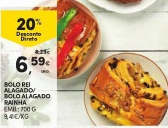 Continente Bolo Rei Alagado/ Bolo Alagado Rainha 700g promoção