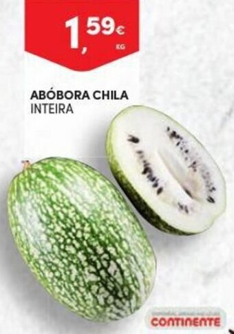 Continente Abóbora Chila promoção