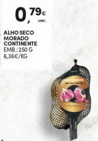 Continente Alho Seco Morado Continente 250g promoção