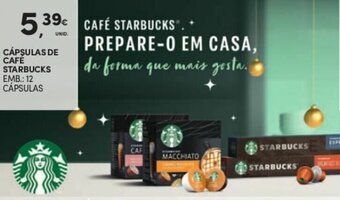 Cápsulas de Café Starbucks 12 Cápsulas