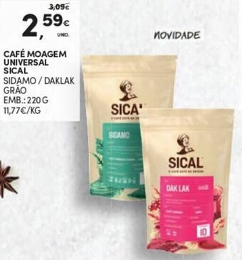 Continente Café Moagem Universal Sical 220g promoção