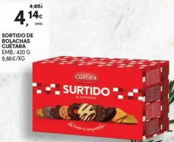 Continente Sortido de Bolaçhas Cuetara 420g promoção