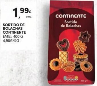 Continente Sortido de Bolachas Continente 400g promoção