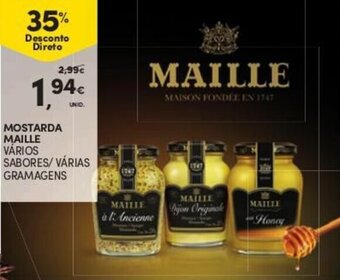 Continente Mostarda Maille promoção