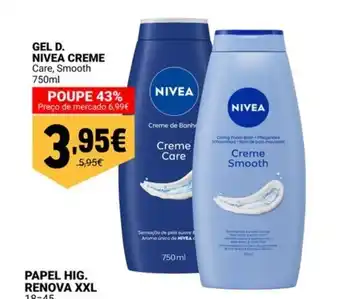 Neomáquina Gel d. nivea creme promoção