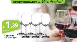 Roque Supermercados Copo Alto em Vidro promoção