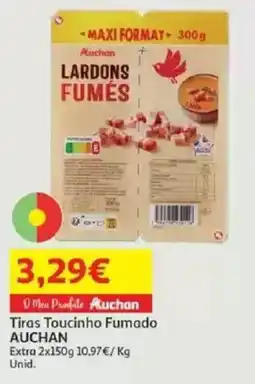 Auchan Tiras Toucinho Fumado AUCHAN promoção