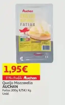 Auchan Queijo Mozzarella AUCHAN promoção