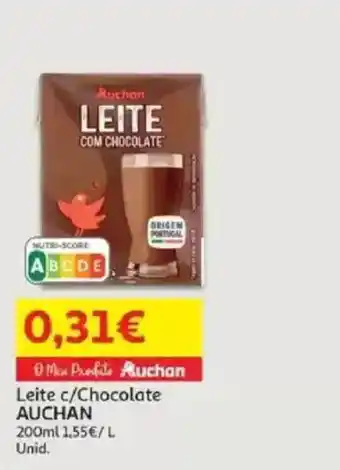 Auchan Leite c/Chocolate AUCHAN promoção