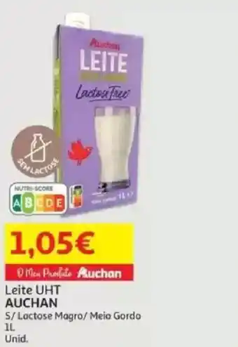Auchan Leite UHT AUCHAN promoção