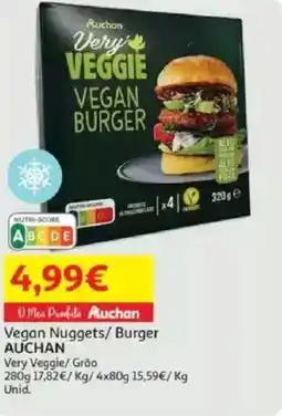 Auchan Vegan Nuggets/ Burger AUCHAN promoção