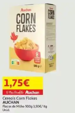 Auchan Cereais Corn Flakes AUCHAN promoção