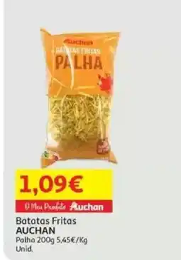 Auchan Batatas Fritas AUCHAN palha promoção