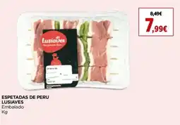 Espetadas de peru lusiaves embalado