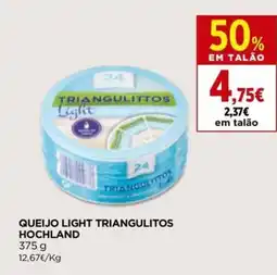 Supercor Queijo light triangulitos hochland promoção