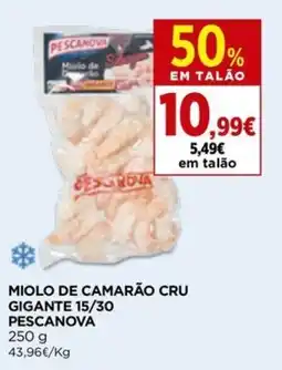 Supercor Miolo de camarão cru gigante 15/30 pescanova promoção