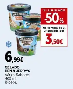 Supercor Gelado ben & jerry's promoção