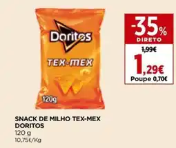 Snack de milho tex-mex doritos