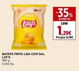 Batata frita lisa com sal lay's