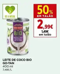 Leite de coco bio go-tan go-tan