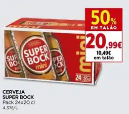 Supercor Cerveja super bock promoção