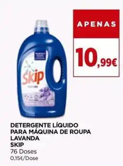 Detergente líquido para máquina de roupa lavanda skip