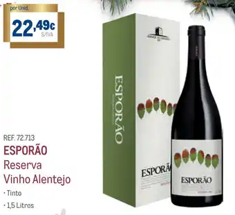 Makro Esporão Reserva Vinho Alentejo 1,5L promoção