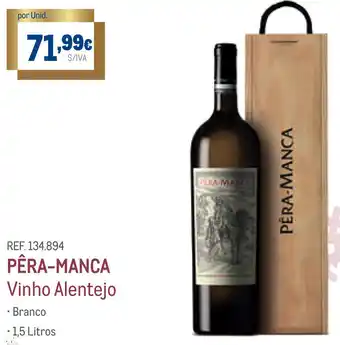 Makro Pêra-Manca VInho Alentejo 1,5L promoção