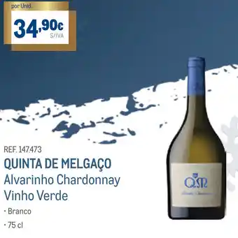 Makro Quinta de Melgaço Alvarinho Chardonnay Vinho Verde 75cl promoção