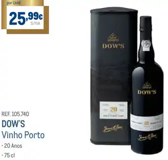 Makro Dow's Vinho Porto 75cl promoção