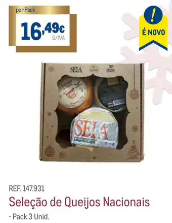 Selecção de Queijos Nacionais 3Unid