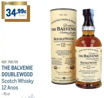 Makro The Balvenie Doublewood Scotch Whisky 12 Anos 70cl promoção