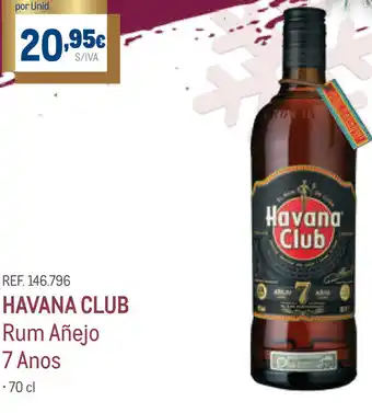 Havana Club Rum Añejo 7 Anos 70cl