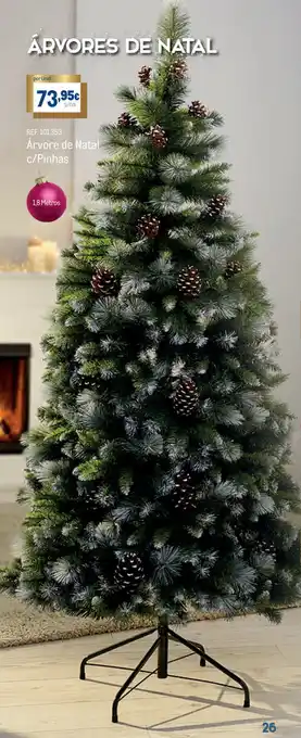 Makro Árvore de Natal c/Pinhas 1,8 Metros promoção