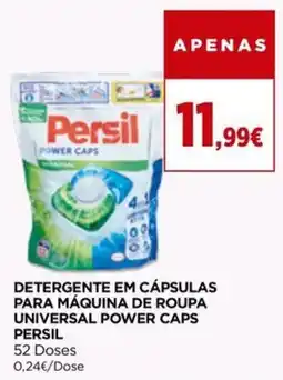 Detergente em cápsulas para máquina de roupa universal power caps persil