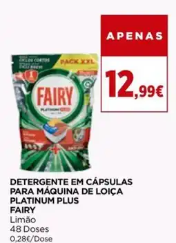 Detergente em cápsulas para máquina de loica platinum plus fairy