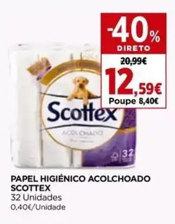 Papel higiénico acolchoado scottex
