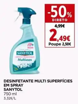 Desinfetante multi superfícies em spray sanytol