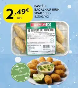 Spar Pastéis bacalhau 10un spar promoção