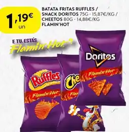 Batata fritas ruffles / snack doritos/ cheetos/ flamin'hot