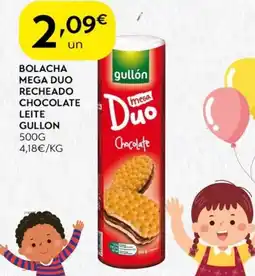 Spar Bolacha mega duo recheado chocolate leite gullon promoção