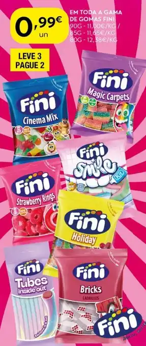 Spar Em toda a gama de gomas fini promoção