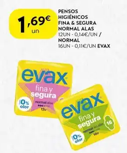 Spar Pensos higiénicos fina & segura normal alas promoção