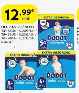 Spar Fraldas bebé seco promoção