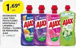 Detergente lava tudo festa flores montanha/ lavanda / floral/flores de primavera ajax