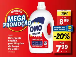Lidl Omo Detergente Líquido para Máquina de Roupa 96 Doses promoção