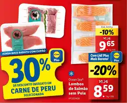 Lidl Ocean Sea Lombos de Salmão sem Pele promoção