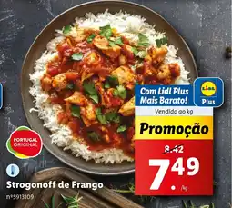 Lidl Strogonoff de Frango promoção