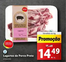 Lidl Lagartos de Porco Preto promoção